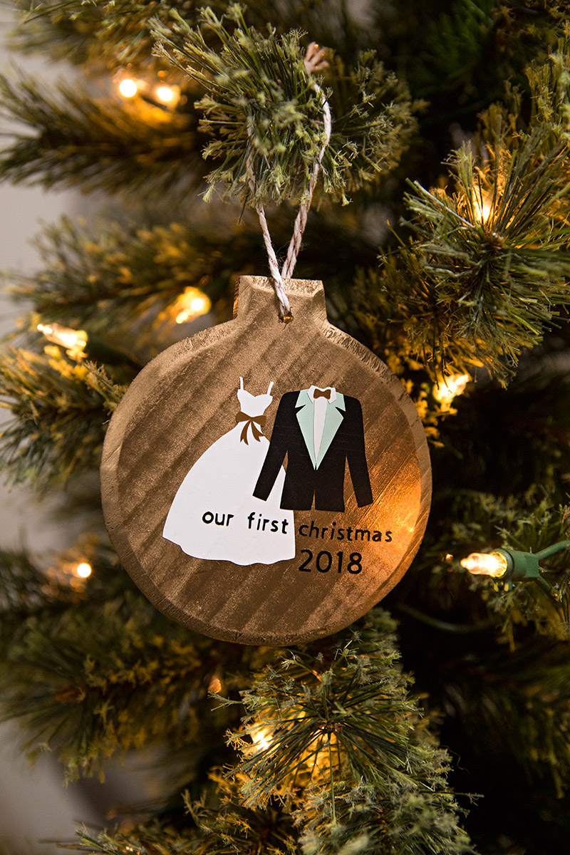 Download Diy Our First Christmas Ornament Cricut PSD Mockup Templates