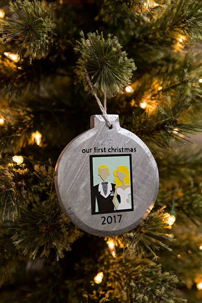 Download Diy Our First Christmas Ornament Cricut Yellowimages Mockups