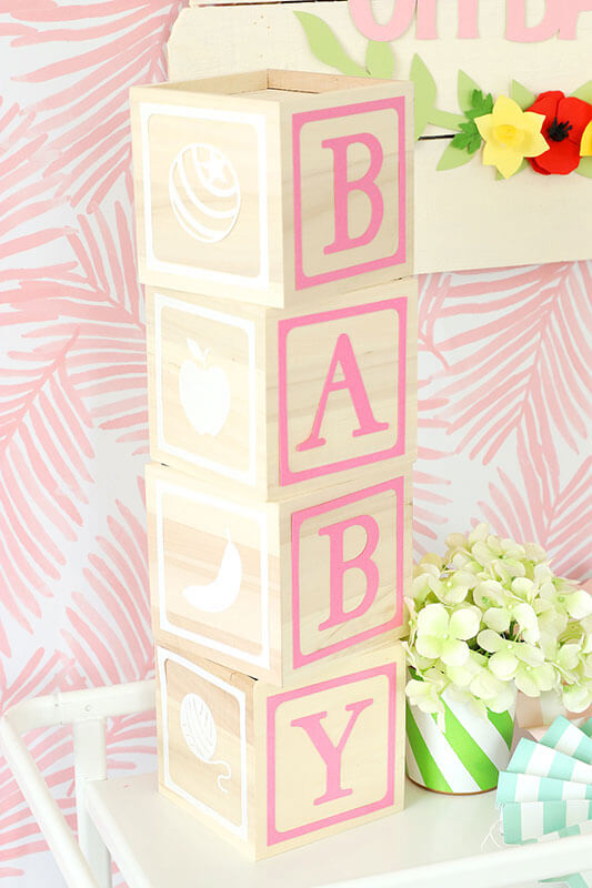 baby blocks decor