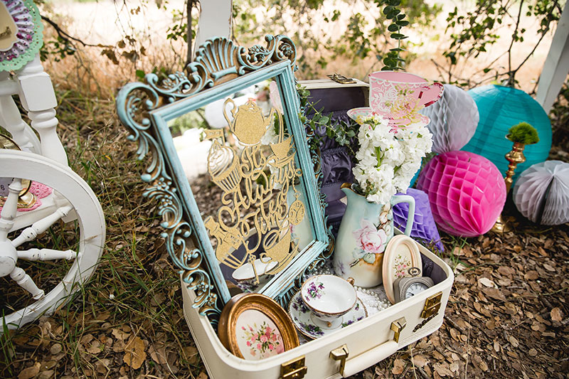 Tea Party Mirror Sign Dress up your mirror with this tea party decal