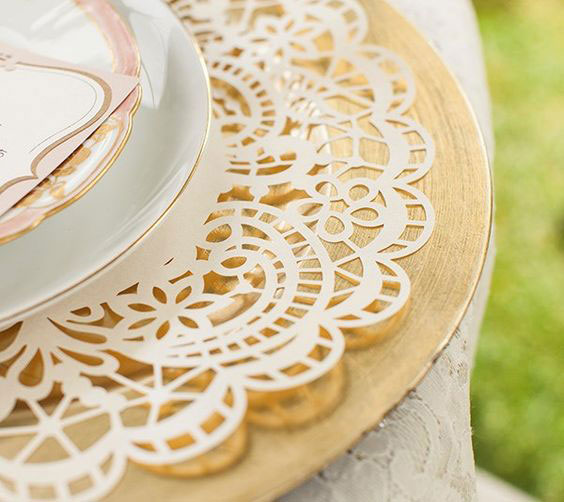 Cuttable Wedding Ideas For The Ultimate DIY Bride Lace charger