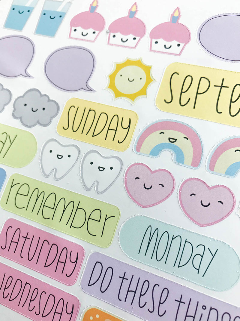 make your own planner stickers with printable vinyl cricut