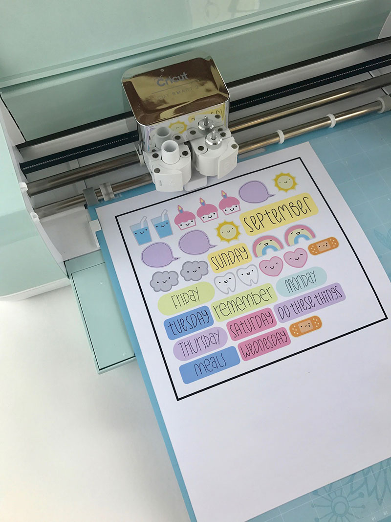 make your own planner stickers with printable vinyl cricut