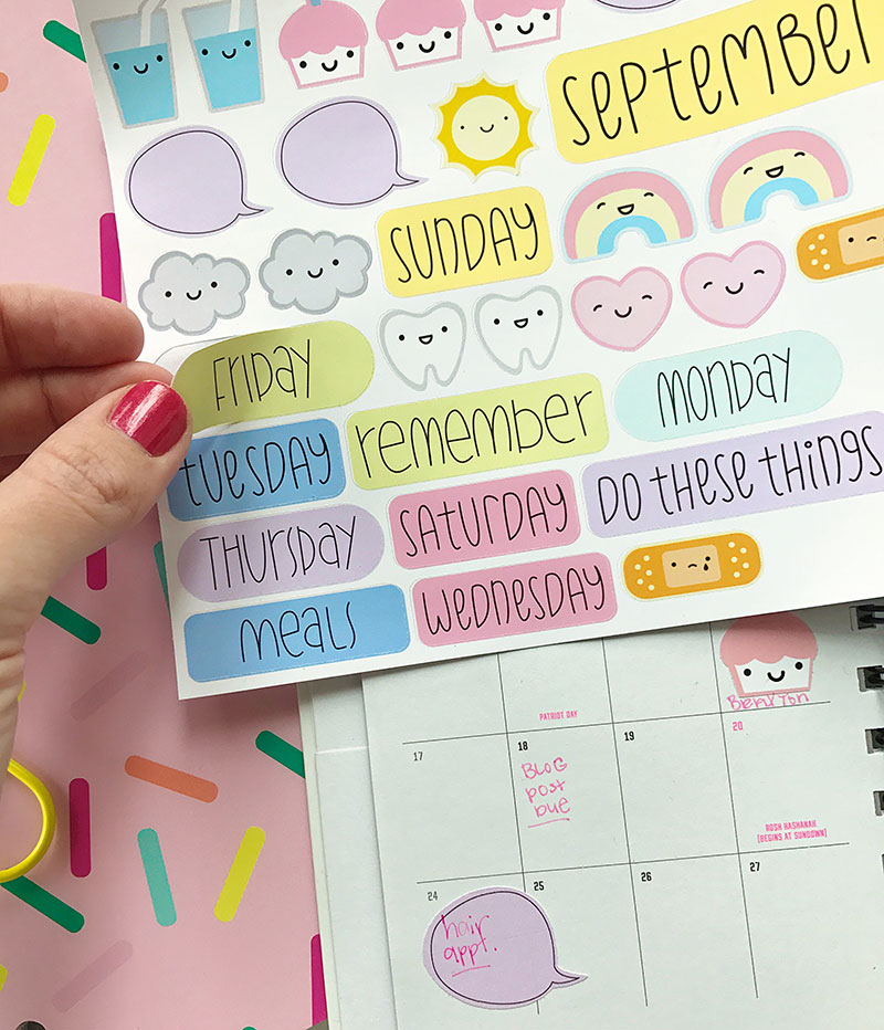 make your own planner stickers with printable vinyl cricut