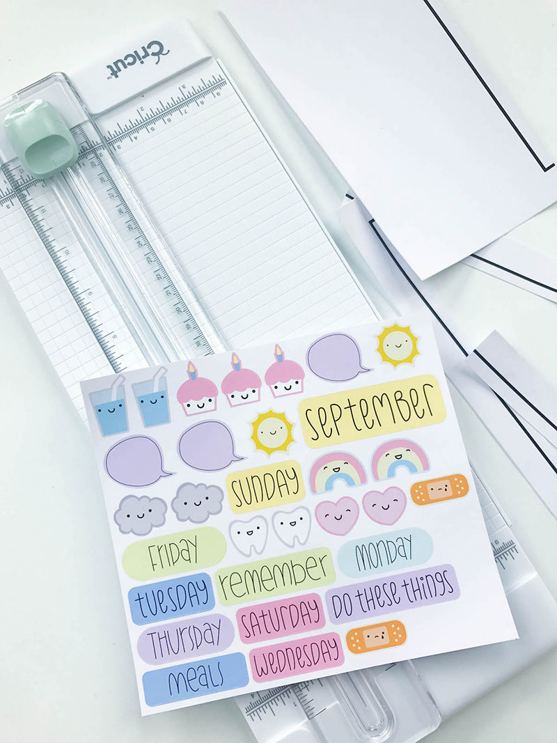 make your own planner stickers with printable vinyl cricut