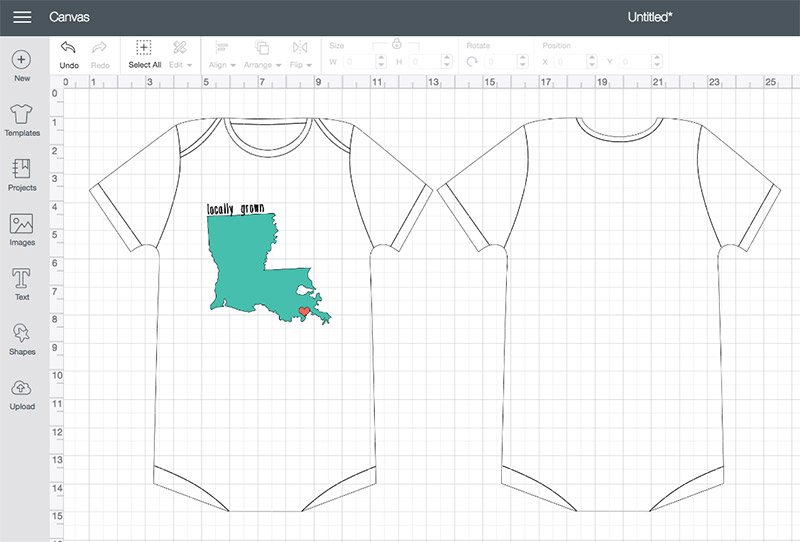 shirt measurements for cricut