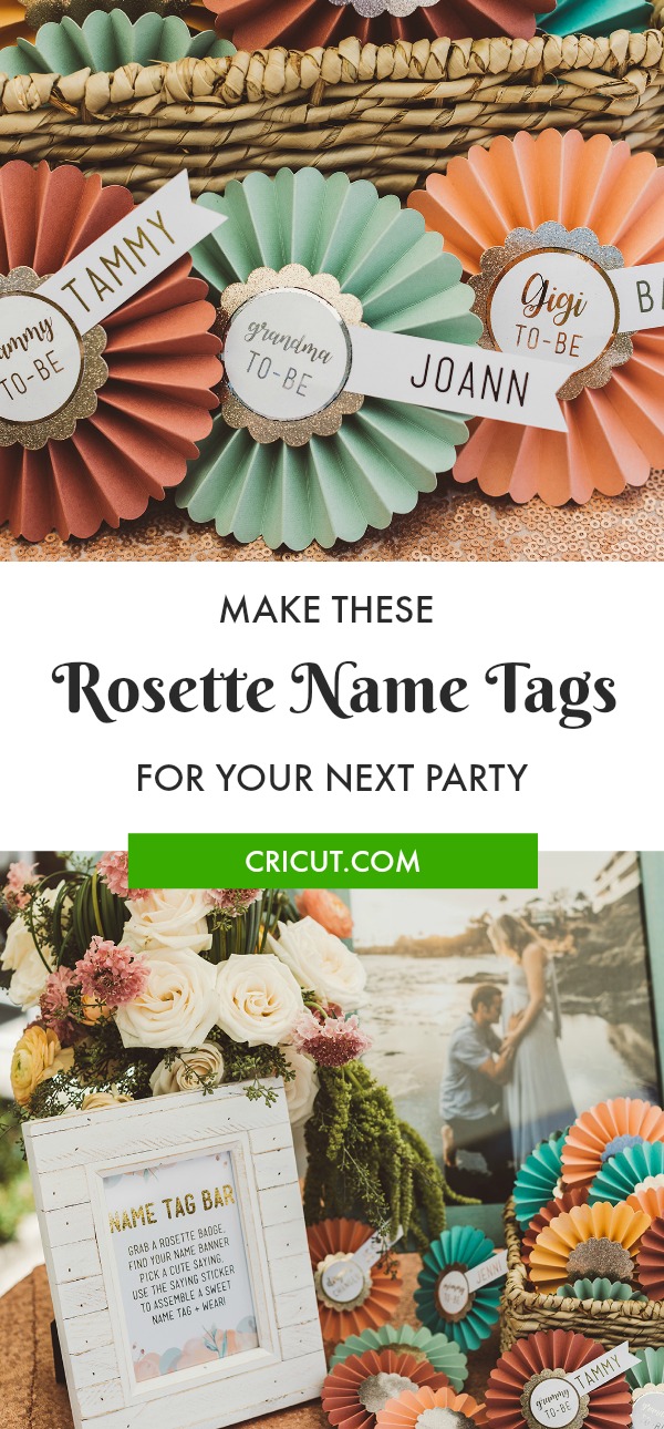 Diy Rosette Name s For Your Party Guests Cricut