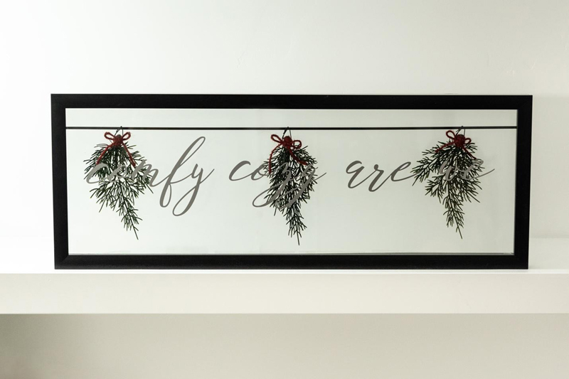 diy farmhouse decor sign - comfy, cozy