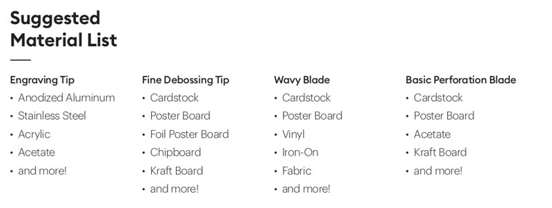  Debossing Tip For Cricut Maker