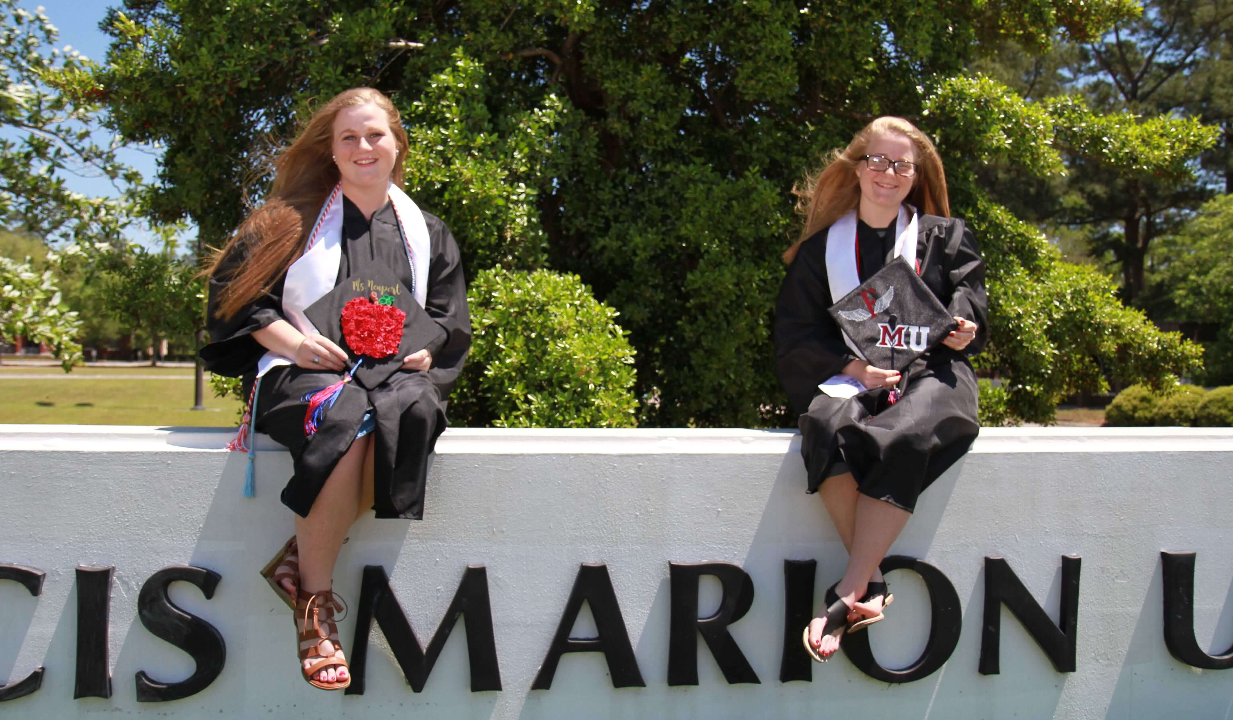 Melayna and Deannah Neupert Graduating from Francis Marion University