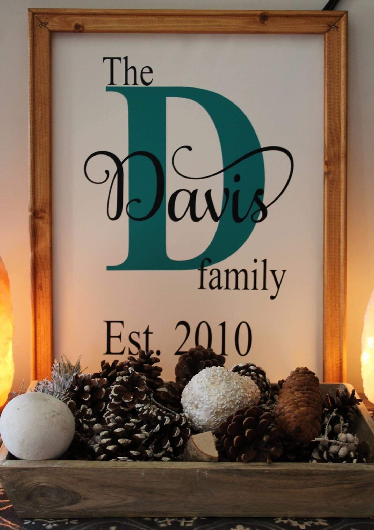 Davis Family Framed Sign