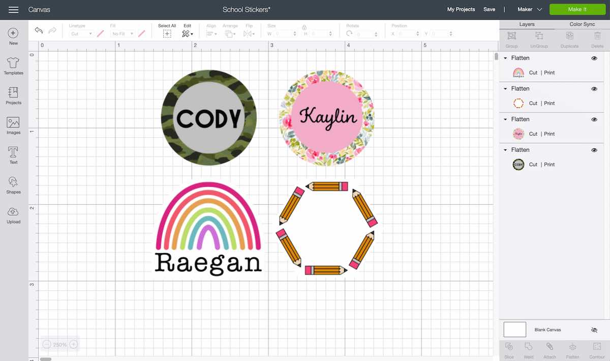 How To Create Personalized Stickers For Back To School Cricut