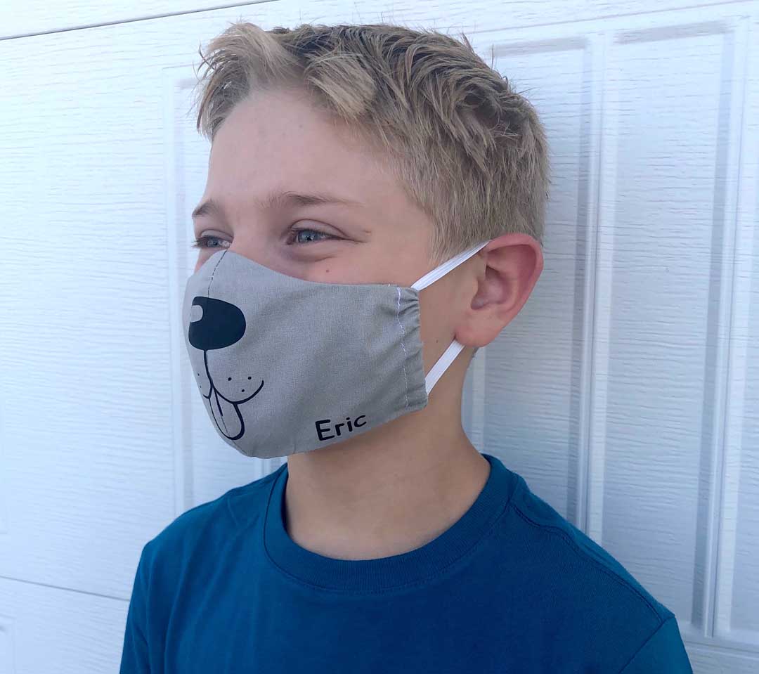 Doggy face mask design from Cricut Design Space