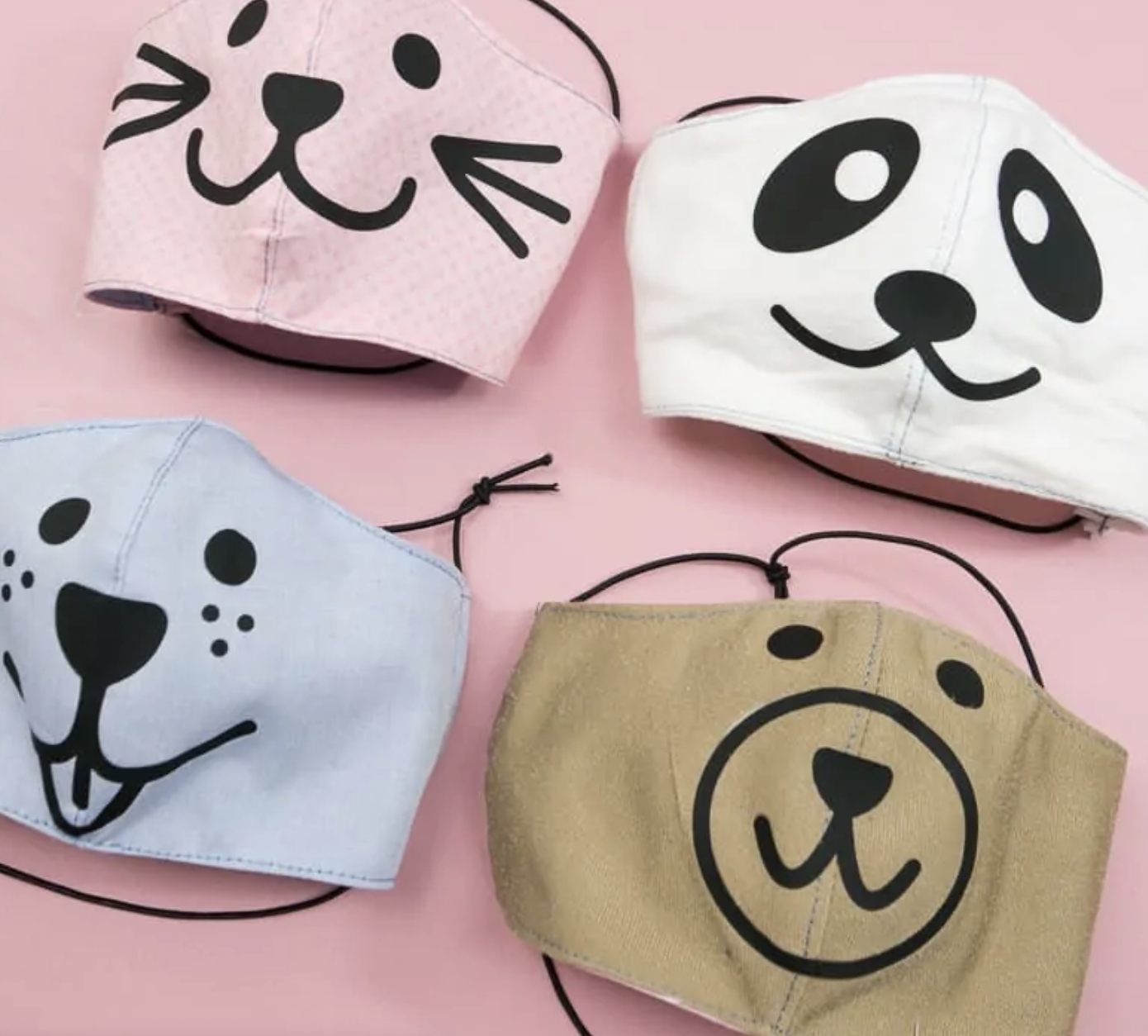 Animal face mask designs