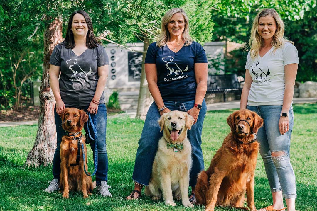 Dog Friendly SLC shirts and fellow supporters