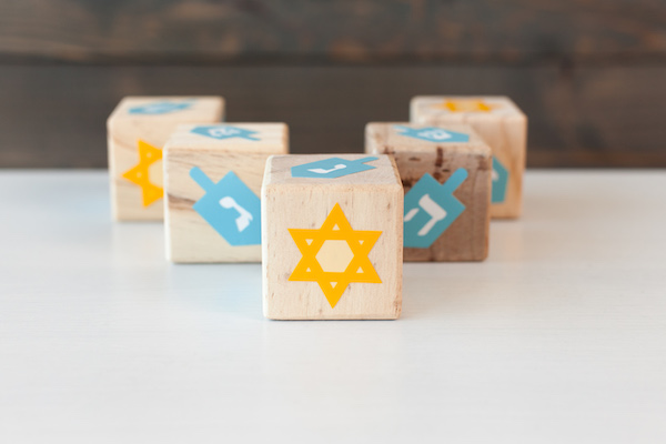 Hanukkah dreidel craft project with Cricut