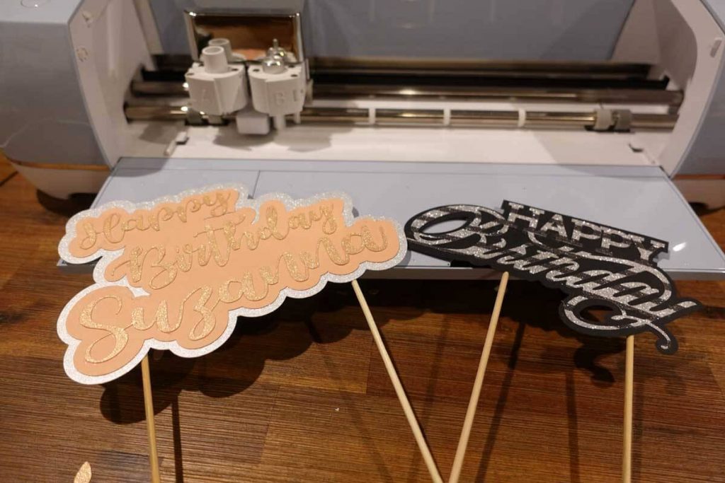 cake topper material cricut