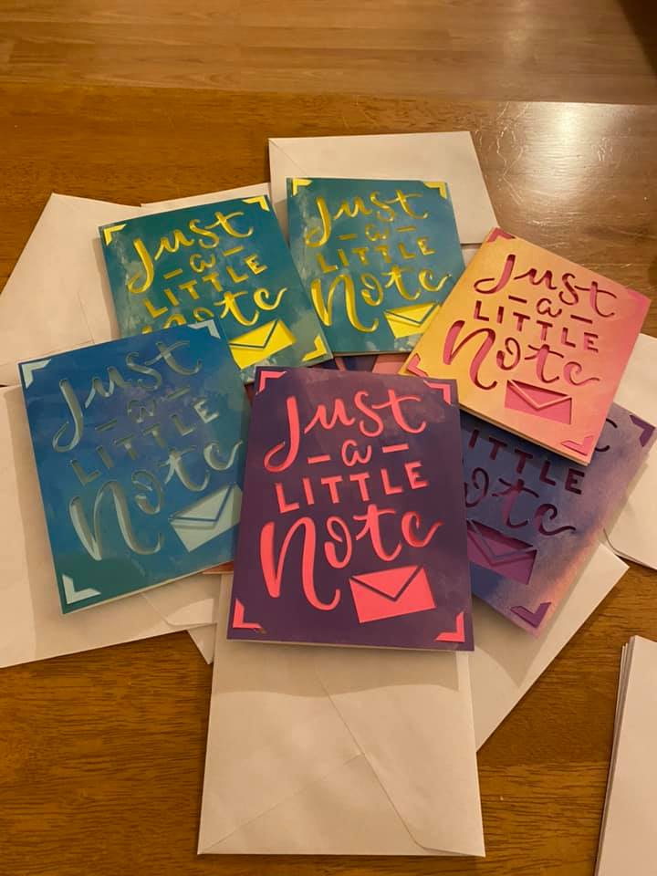 Alicia Jane sent 21 notes to a student with her Cricut Joy