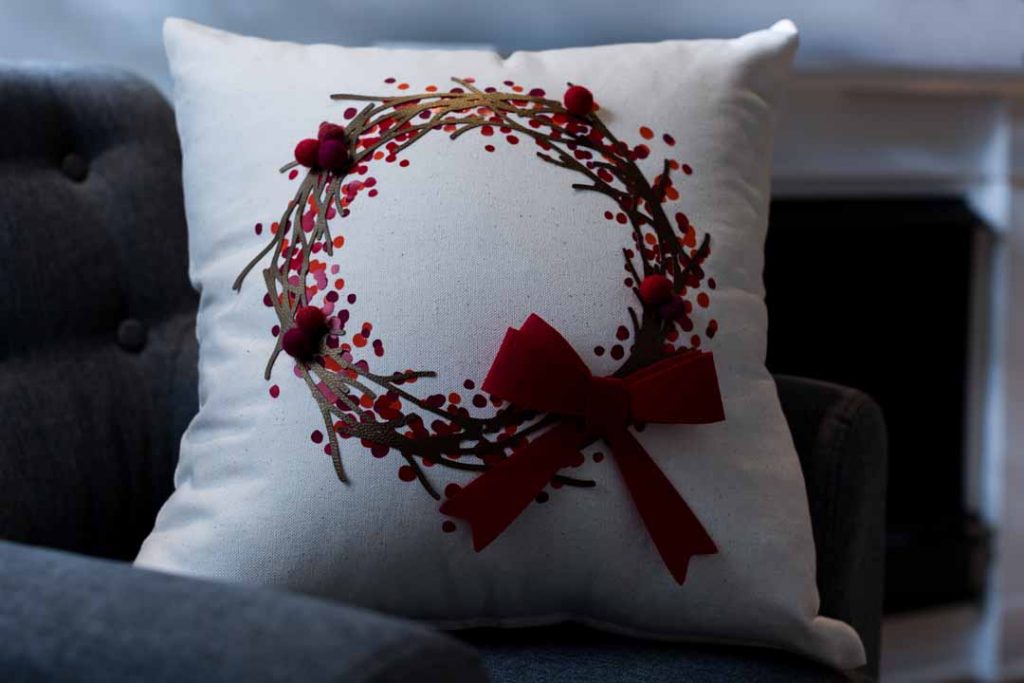 Holiday Wreath Pillow