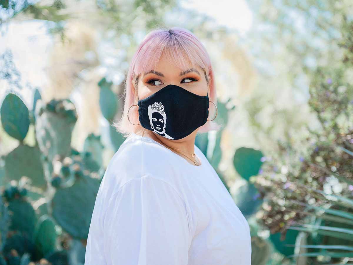 Ashley Nell Tipton - Frida Kahlo Silhouette face mask