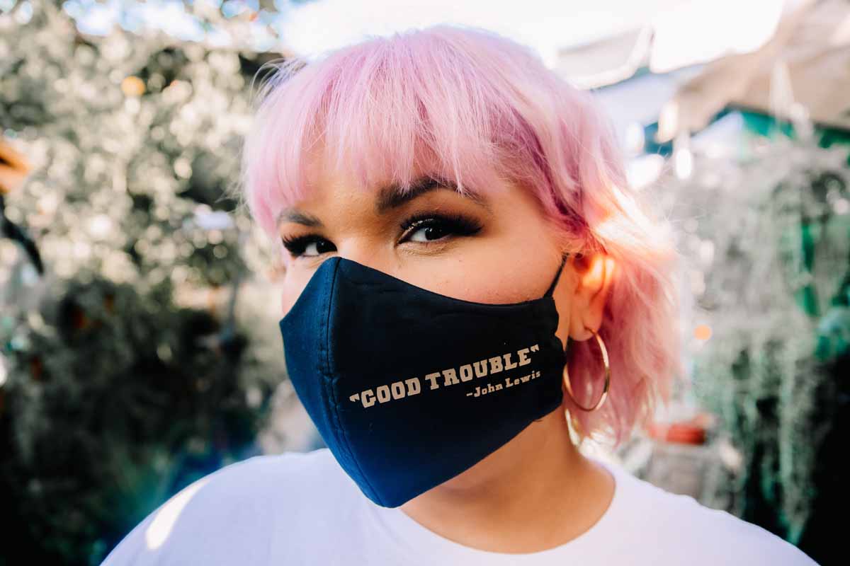 Ashley Nell Tipton - John Lewis 'Good Trouble' face mask