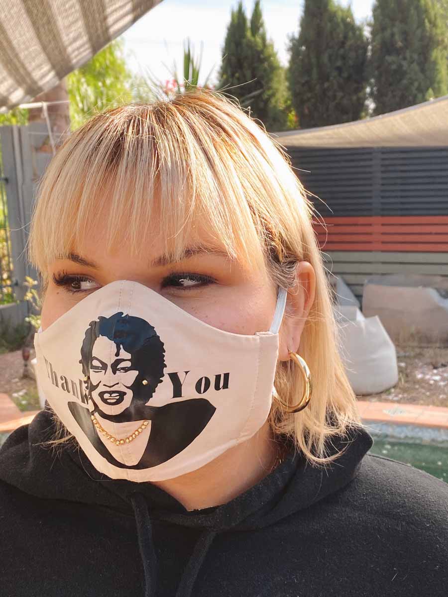 Ashley Nell Tipton - Stacey Abrams 'Thank You' Mask