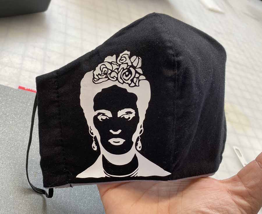 Ashley Nell Tipton - Frida Kahlo Silhouette face mask