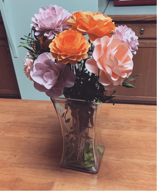 Paper flower bouquet from Anastasia Jackson