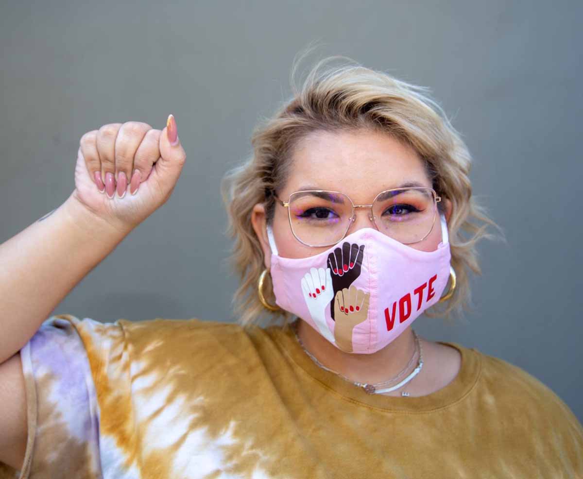 Ashley Nell Tipton - Vote face mask