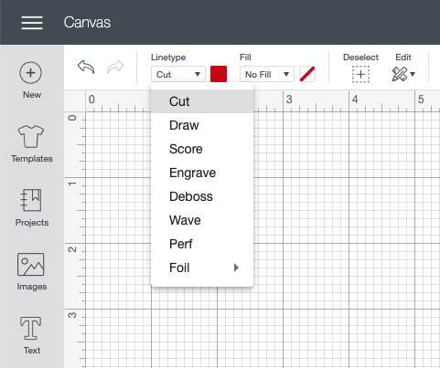 Design Space linetype selection