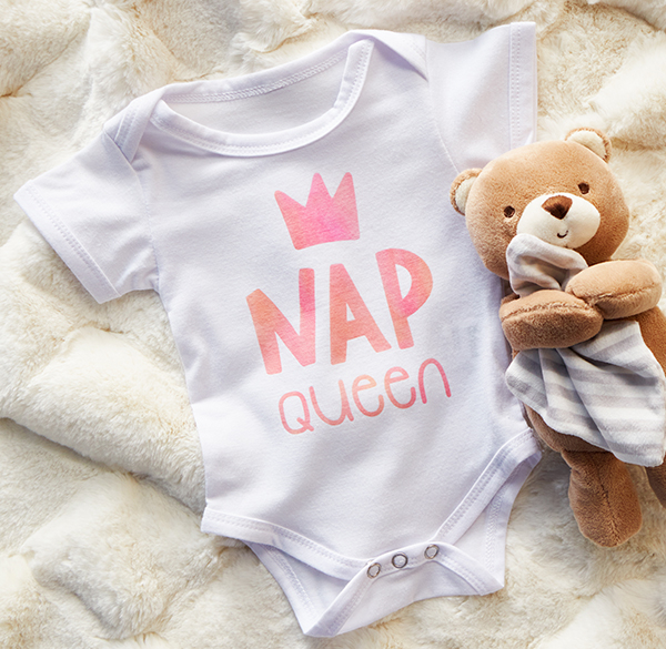 Cricut projects, nap queen baby onesie