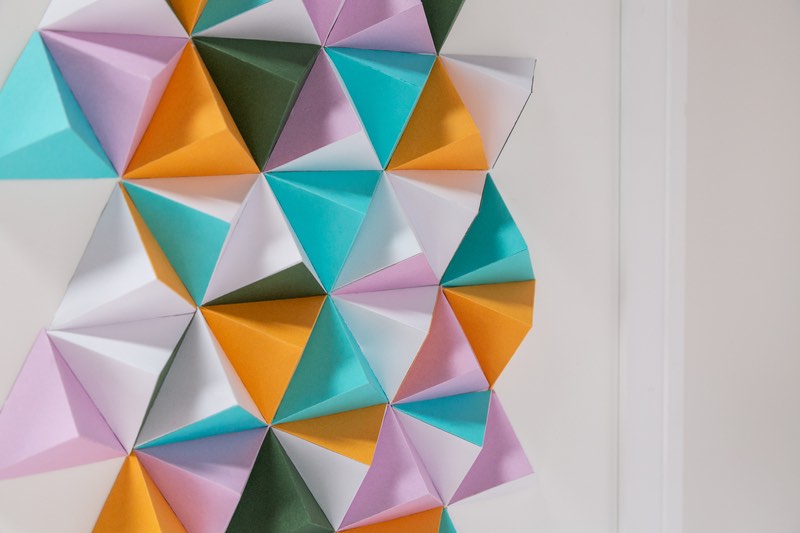 Cricut progetti: 3d Piramidale Wall Art