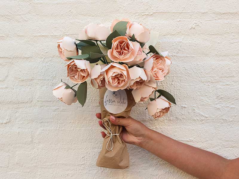 Farren Celeste - Juliet Rose paper flowers