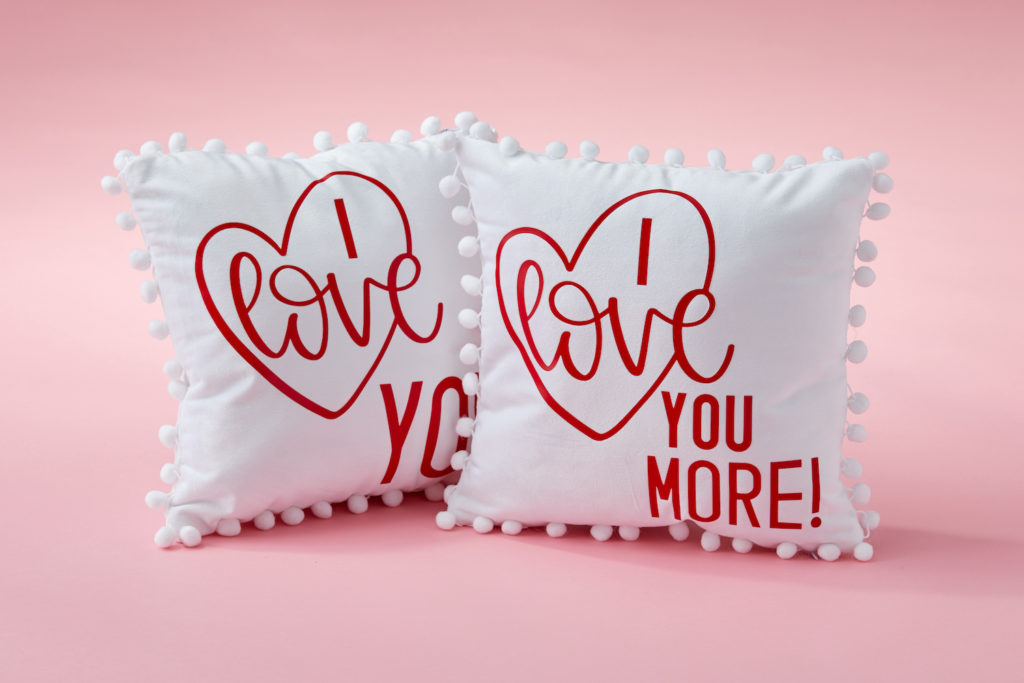 I love you pillows
