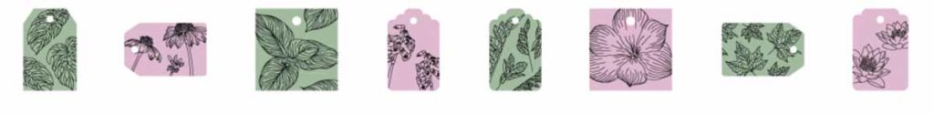Cricut Access image set: Floral Gift Tags