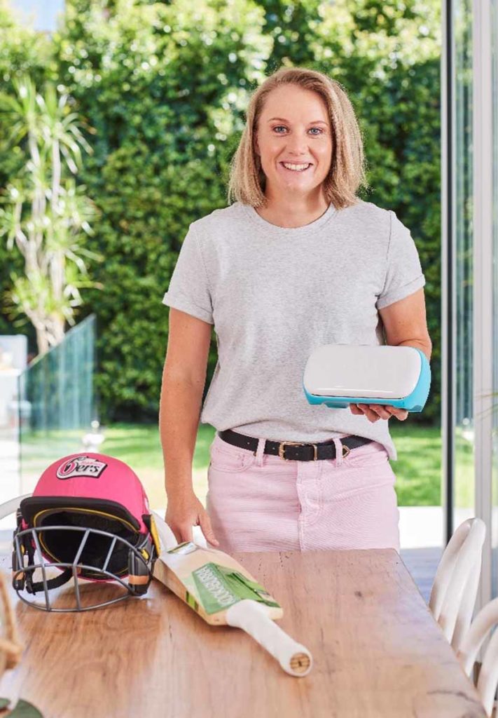 Alyssa Healy using Cricut Joy