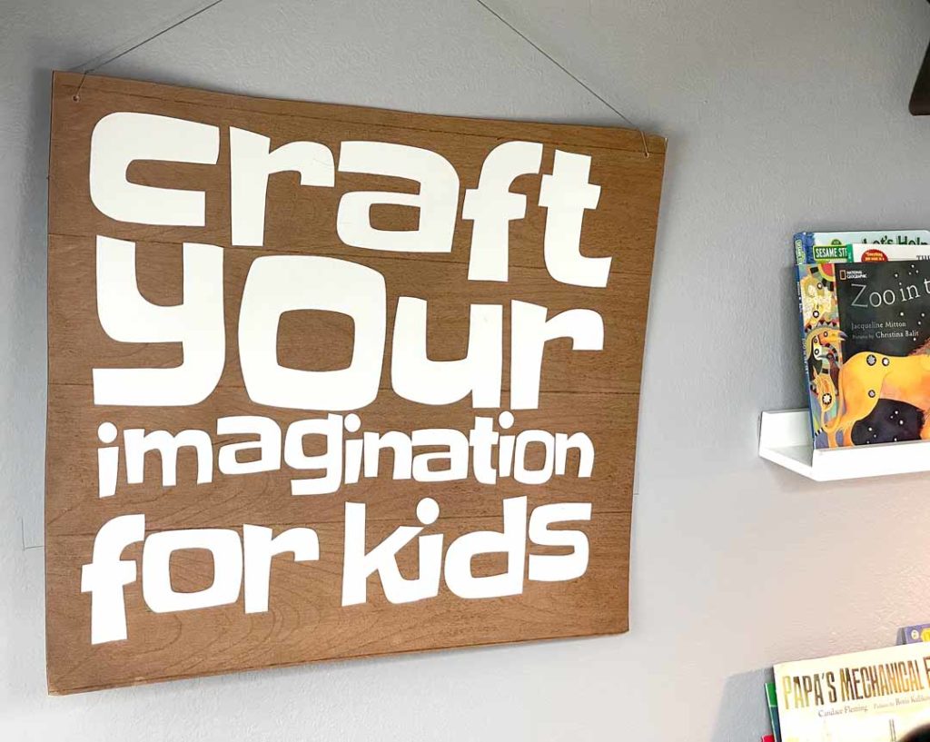Joey Johnson - Craft Your Imagination for Kids sign