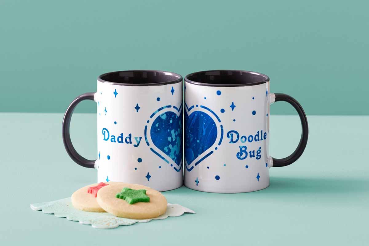 Father's Day Cricut DIY mugs for gifts