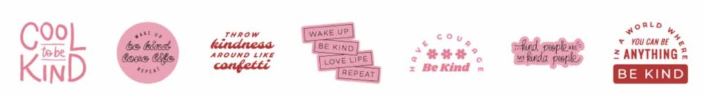 Cricut Access image set: Cool to be Kind