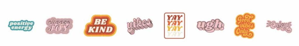 Cricut Access image set: Good Vibes Only