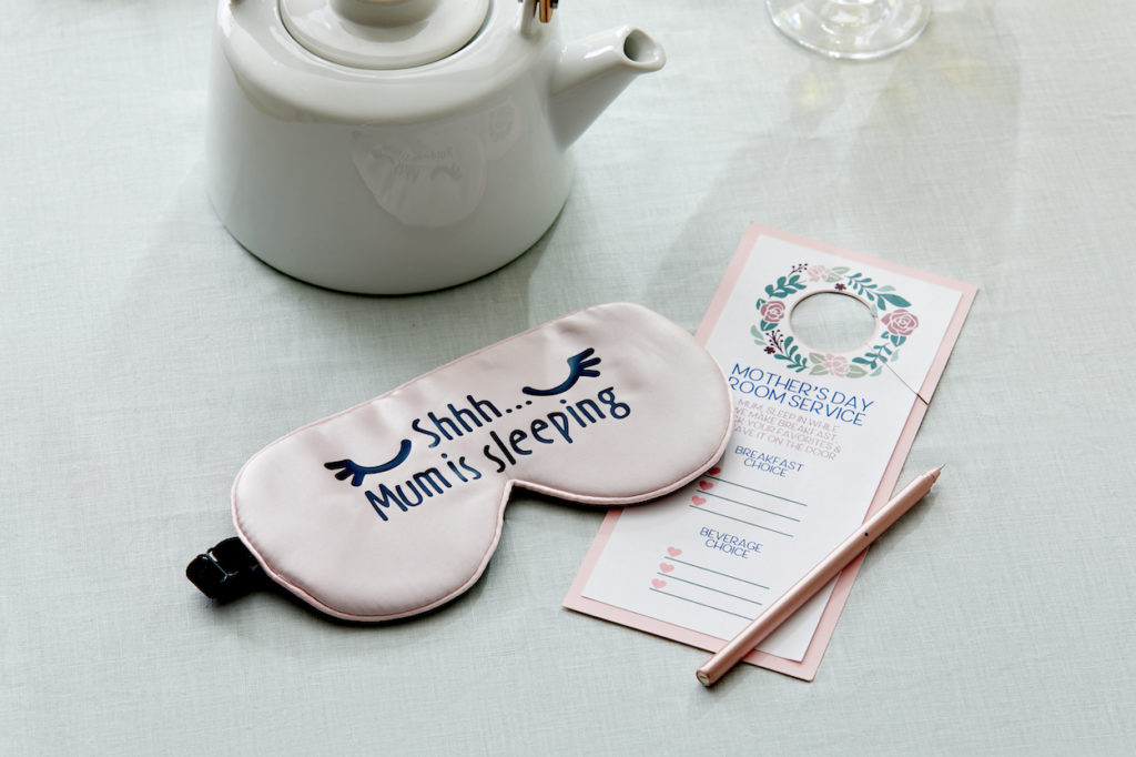 "Shhh...Mum is sleeping" eye mask