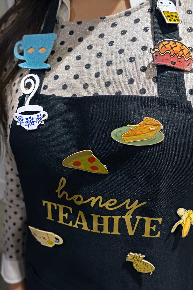 #cricutmade pins with Honey Teahive