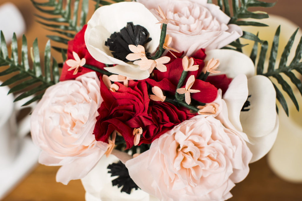 Paper flower bouquet