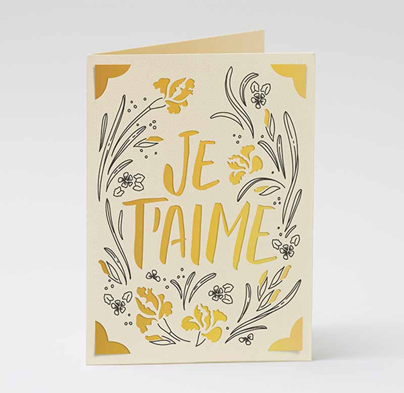 Mother's Day "I love you" card - French