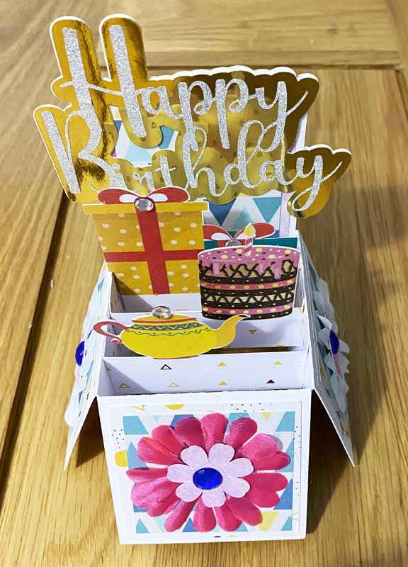 Melle John - Birthday Card using scraps