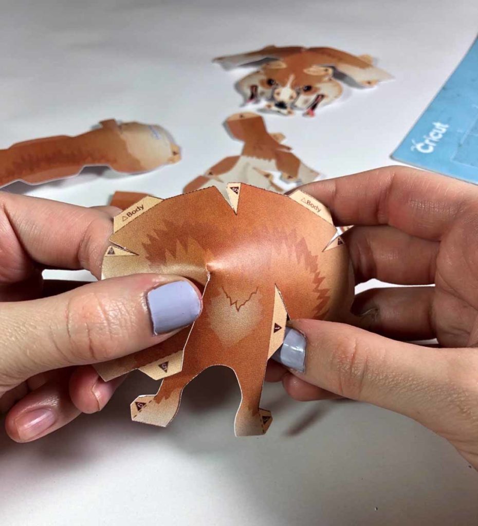 Rhonda Atkins - making paper animals with Cricut.