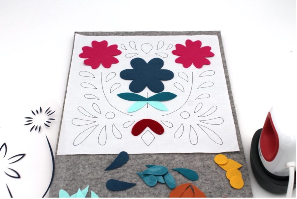 fabric template ready for Cricut EasyPress