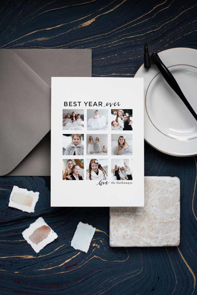 Erin Wilson holiday card for Minted