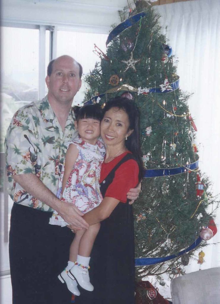 Jasmine Lucey and her parents