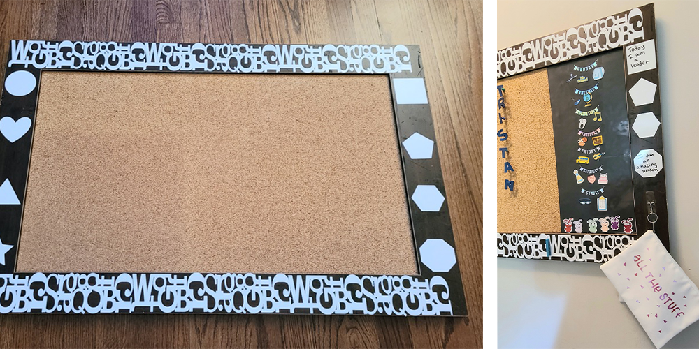 Upcycle your old bulletin board for back to school season – Cricut